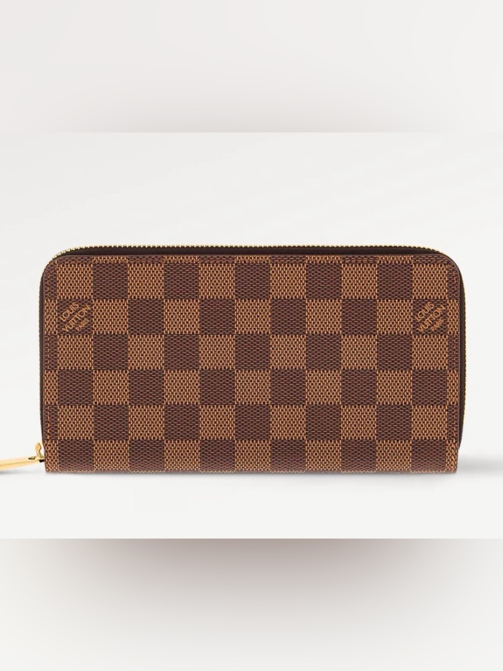 Louis Vuitton Zippy Wallet Damier Ebene Brown